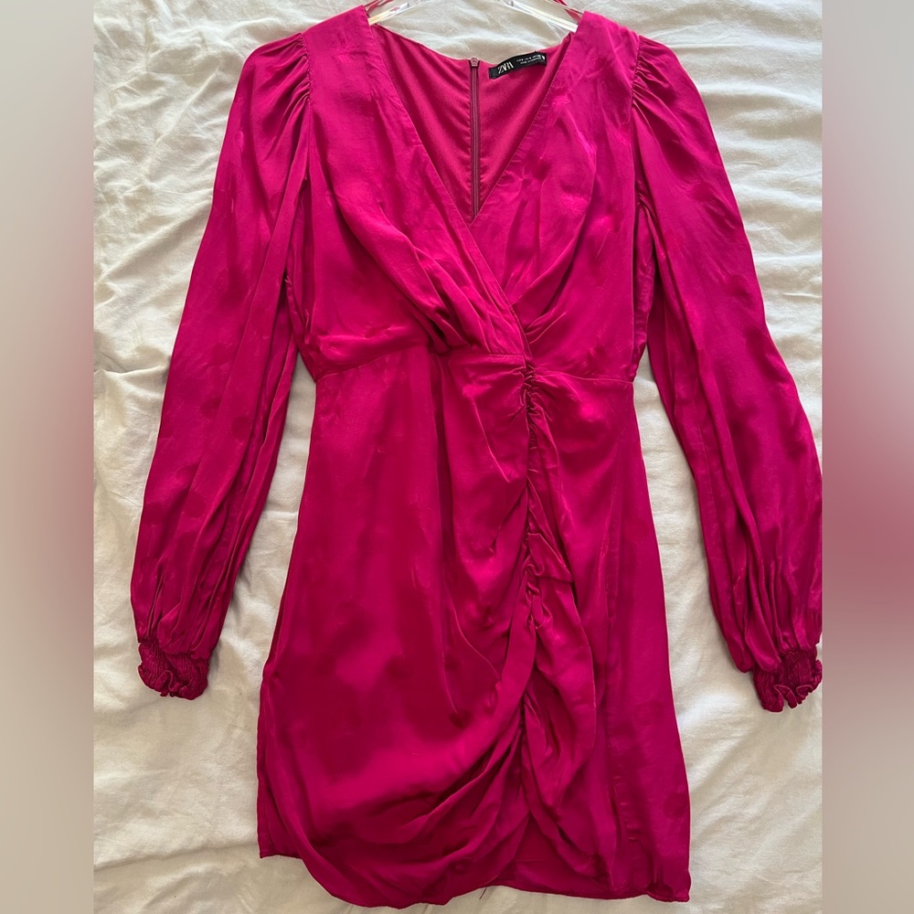 Zara fuchsia dress size small